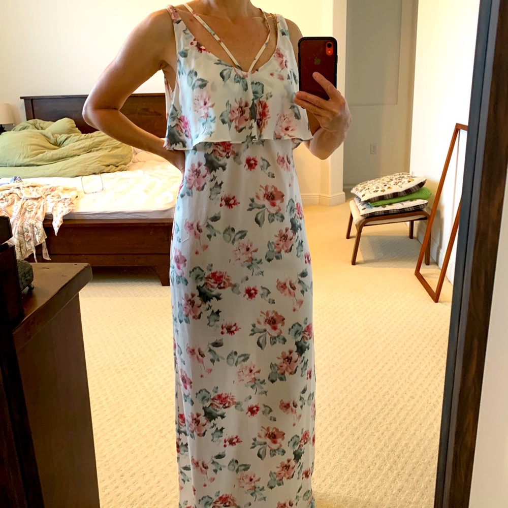 ZARA Trafaluc Maxi Floral Dress Size S
